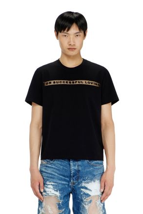 Diesel T-shirt with For Successful Loving logo - T-Shirts - Unisex - Black