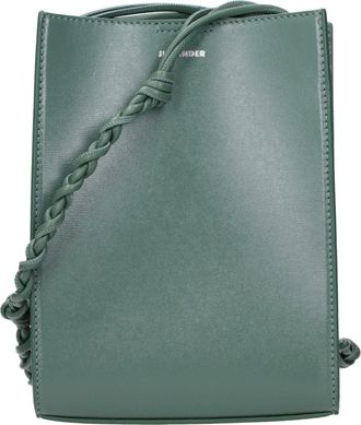 Jil Sander Green Leather Crossbody Womens Bag