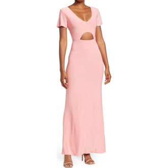 By Design Anjelina Slinky Cutout Maxi Dress in Rose Petal at Nordstrom Rack, Size X-Small