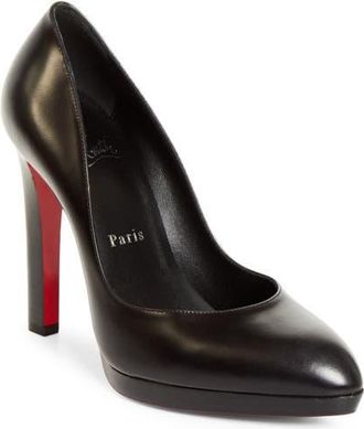 Christian Louboutin Fannylove Alta Pump in Black at Nordstrom, Size 10.5Us