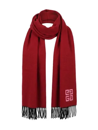 Givenchy Womens Bicolor Wool Scarf