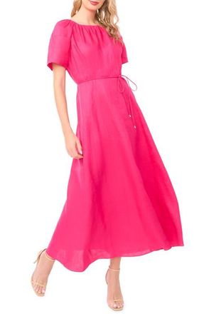 Ted Baker Allison Raglan Sleeve Linen Maxi Dress in Beetroot Pink at Nordstrom, Size X-Large