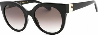 Ferragamo Womens SF1031S-001-53 SF1031S 53 001 Fashion Sunglasses - Black - One Size