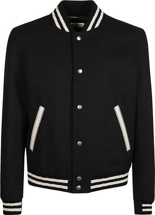 Saint Laurent Black Logo Jacket