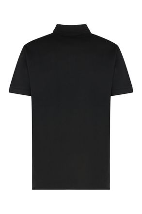 HUGO BOSS Mens Relaxed-Fit Cotton Polo Shirt Black T-shirts And Polos