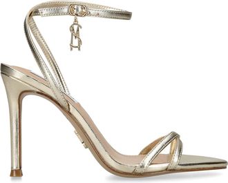 Steve Madden Womens Leather Juniper Gold Heels - Size UK 6