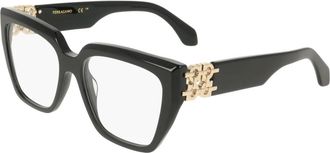 Ferragamo Sf 3041E Zonnebril - Dames - Brillen - Zwart - 53 MM - Accessoires
