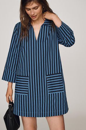 English Factory 100% Cotton Kaftan Mini Dress