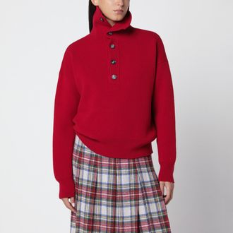 Ami Maglione rosso in lana