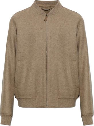 Etro Gevoerd Bomberjack - Heren - Jassen - Bruin - Maat: XL Wol