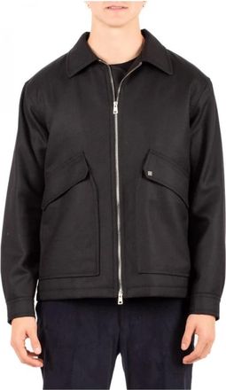 Tagliatore Adams Blouson - Heren - Zomerjassen - Zwart - L - Wol - Jassen