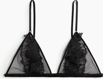 H&M Lace soft bra - Schwarz