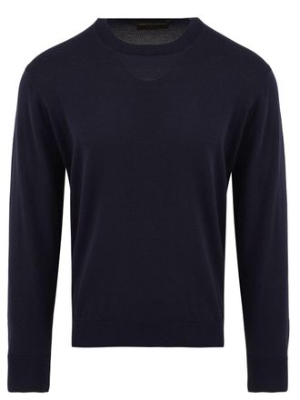 FILIPPO DE LAURENTIIS Long-Sleeve Crew Neck Sweater with Ribbed Details