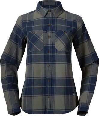Bergans Nordmarka Flannel Shirt Hemd f&uuml;r Damen | blau/grau