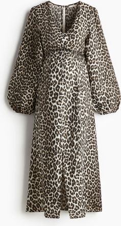 H&M MAMA Durchgeknöpftes Kleid - Beige