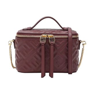 Fendi Tassen, Dames, Rood, ONE Size, Katoen, Vanity Bag