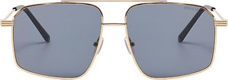 Fifth and Ninth Arden 56mm Polarized Aviator Sunglasses in Gold /Black at Nordstrom