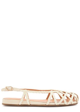 Ancient Greek Sandals Kardia Raffia Sandals - Cream - 39 (IT39/ UK6)