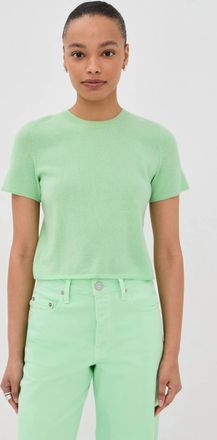 Sablyn Charleston Relaxed Crewneck Tee In Lime