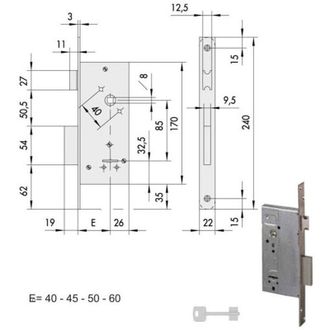 Hisense Cerradura De Inserci&oacute;n De Hierro 57211-45-0 Cisa