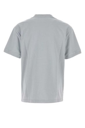 Prada Mens Powder Blue Cotton T-Shirt Nube Exterior Exterior: T-shirts And Polos