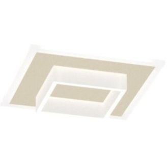Top-Light Plafoniera moderna top light wish 1223 35 led cct switch metallo, finitura metallo sabbia