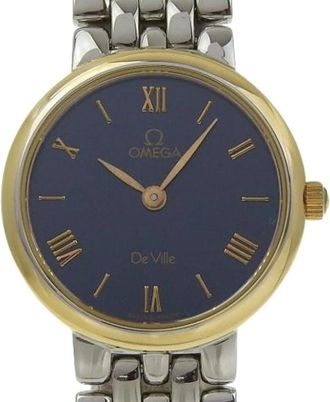 Omega Pre-owned Vintage Polshorloge - Dames - Vintage Horloges - Blauw - ONE Size - Vintage