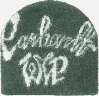 Carhartt Work in Progress Mens Carhartt WIP Chedda Beanie Hat Opuntia/Natural - Green - Size: ONE size