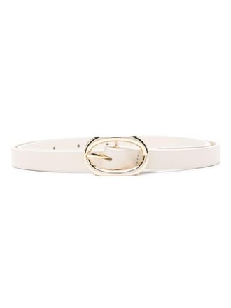Anine Bing mini Signature Link belt - White