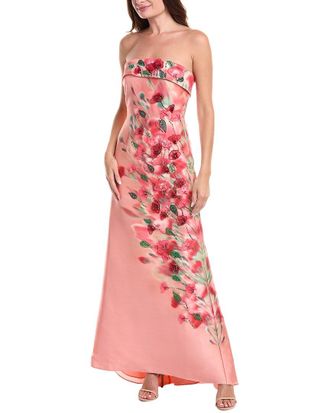 Badgley Mischka Beaded & Applique Gown