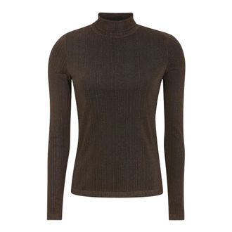 Lollys Laundry BigumLL Shirt - Dames - Truien - Bruin - Maat: S