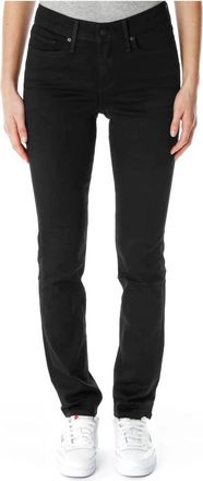 Levi's Slim-fit Jeans - Dames - Slim Fit Jeans - Zwart - W28 L34 - Leer - Jeans