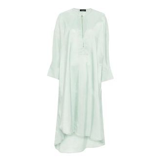 Fabiana Filippi Tunics, female, Green, Size: M Zip-up Dress