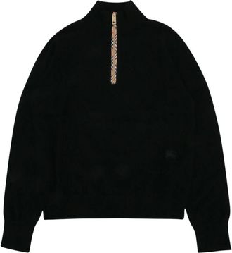 Burberry Conory Zip Sweater - - Sweatshirts & Hoodies - Donna - Nero - S