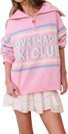 LoveShackFancy Misty Sweater In Frozen Lychee