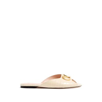 Valentino Garavani Sliders, female, White, Size: 8 1/2 US VLogo Signature Slide Sandal