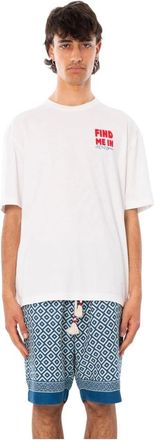 MC2 Saint Barth Delmar Relaxed Tee - Heren - T-shirts - Wit - XL - Katoen - Tops