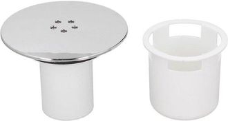 OEM Allecto - Tapa De Desag&uuml;e De Ducha Cromada - Ba&ntilde;o Elegante Y Moderno - Cromado - Tapa Superior Extra&iacute;ble - Apto Para Ducha - Repuesto