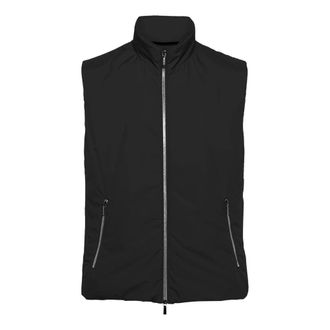 Moorer Vests, male, Black, Size: XL Full Zip Puffer Vest
