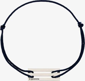 Le Gramme Sterling Silver Le 2.5g Punched Cord Bracelet - Unisex - Sterling Silver