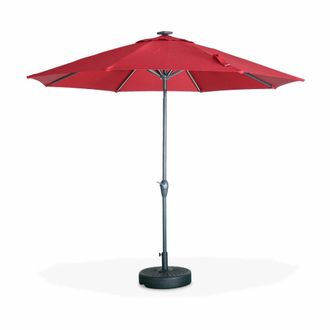 Sweeek Parasol, sombrilla central, rojo, 270cm