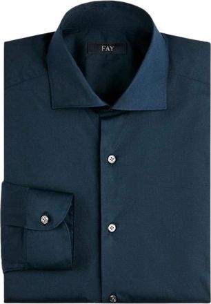 Fay Camicia Regular Fit - - Shirts - Uomo - Blu - M