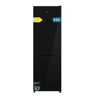 Cecotec Cecotec Frigor&iacute;fico Combi 322l Bolero Coolmarket Combi 322i Black Glass D. 185,5cm De Alto, 59,5cm De Ancho