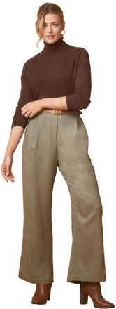 Jessica London Carefree Cashmere Turtleneck in Rich Brown at Nordstrom, Size 24