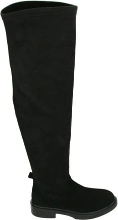 Babouche Lifestyle Babouche, Schoenen, Dames, Zwart, 38 EU, Suède, Sportieve hoge laarzen in zwart suède