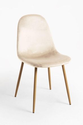 Regalos Miguel Sillas Comedor - Silla Teok Terciopelo - Beige