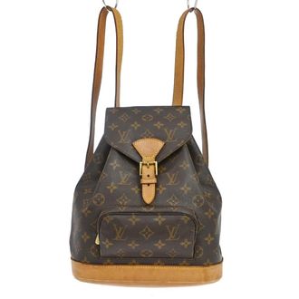 Louis Vuitton Vintage Montsouris Monogram Canvas Brown Canvas Backpack Bag (Pre-Owned)