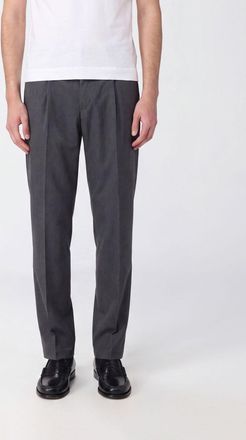 Herno Pantaloni sartoriali in lana con pince e tasche a filetto