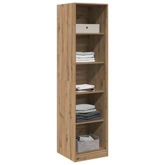 Berkfield Home Wardrobe Artisian Oak 50x50x200 cm Engineered Wood in Brown | Size: 50 x 50 x 200 cm