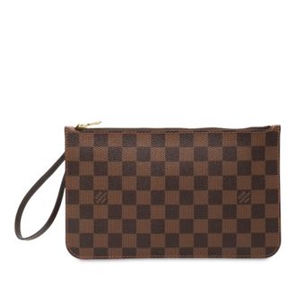 Louis Vuitton Tweedehands Damier Ebene Neverfull Pouch Mm